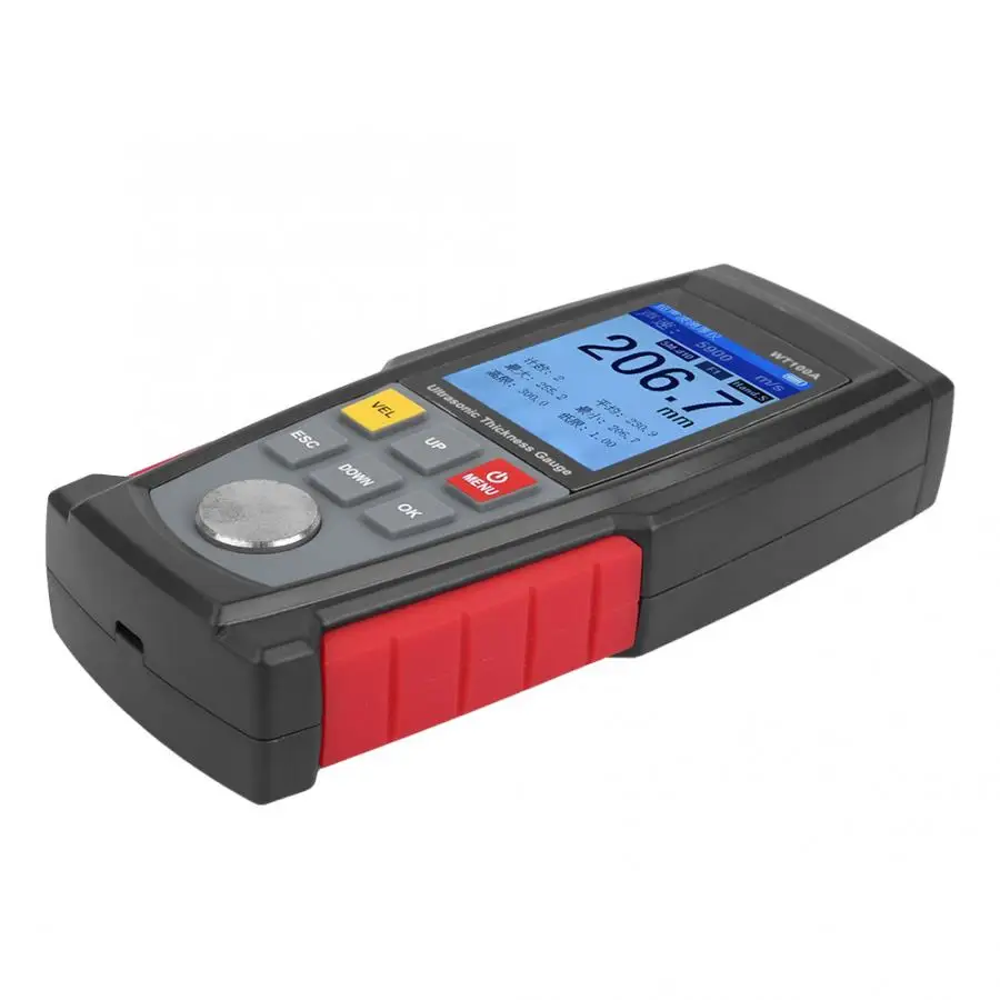 Цифровой ультразвуковой толщиномер WT100A высокоточный измеритель толщины с USB