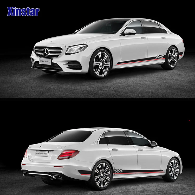 2 шт. Автомобильная боковая наклейка для Mercedes benz AMG C CLA E Glass C200l C180 A45|Наклейки на