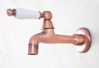 antique red copper brass single ceramic handle bathroom mop pool faucet garden water tap laundry sink water taps mav325