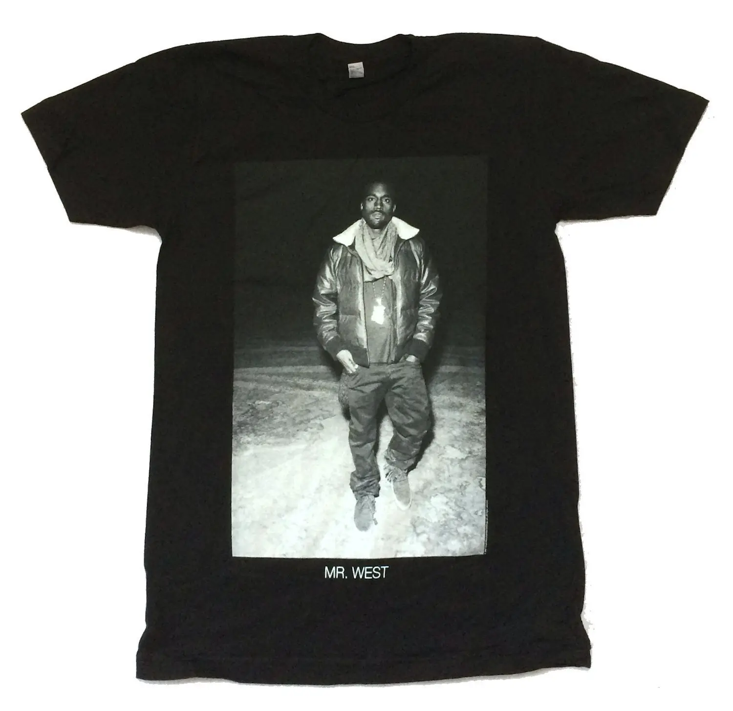 Kanye West &quotWest светятся в темноте 2008 Tour черная футболка новый официальный NOS Fashiont