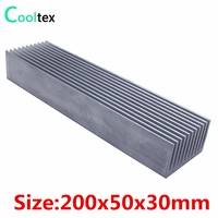 10pcslot high power 200x50x30mm radiator aluminum heatsink cooling for led electronic computer heat dissipation