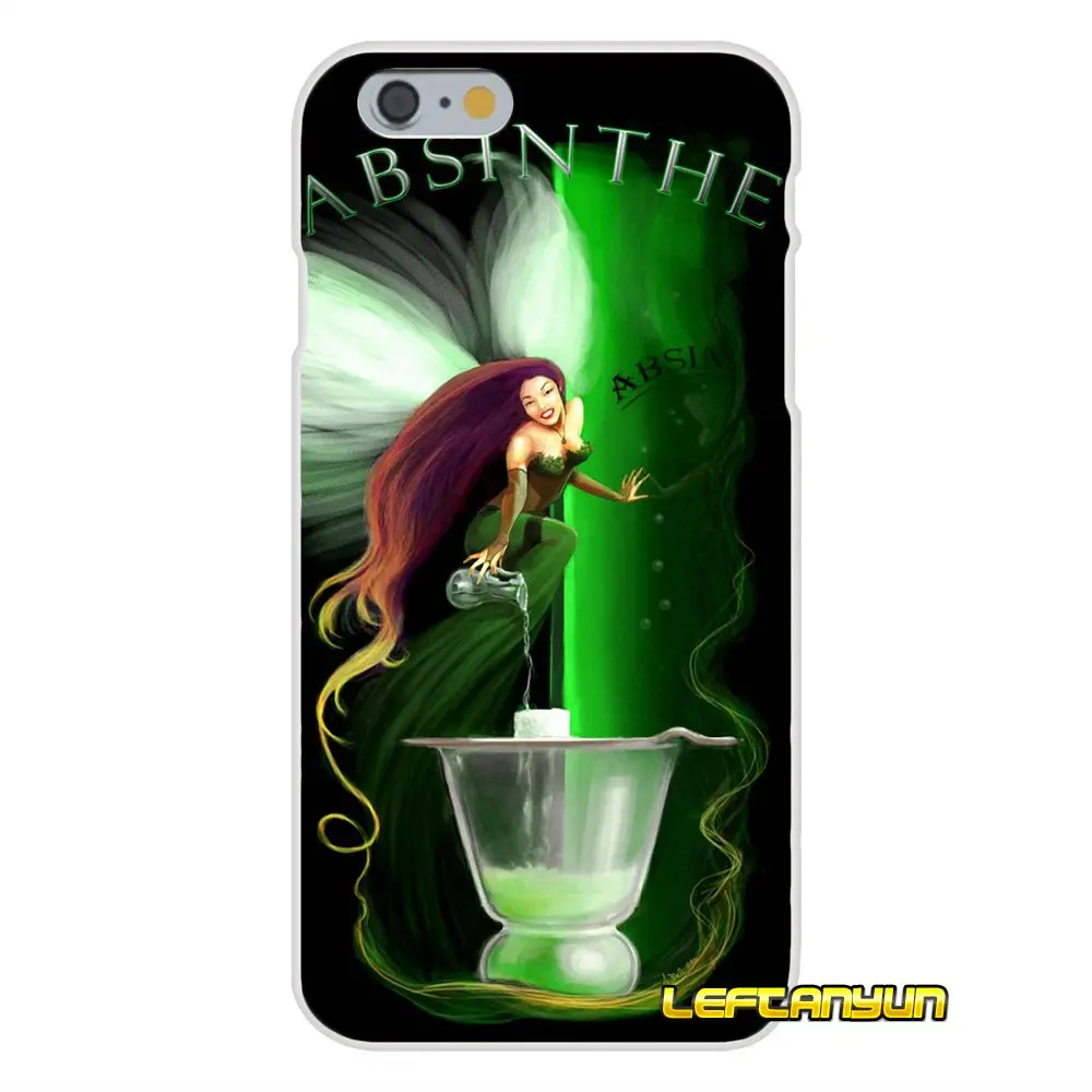 Absinthe Green Fairy drink аксессуары для телефона Чехлы iPhone X 4 4S 5 5S 5C SE 6 6S 7 8