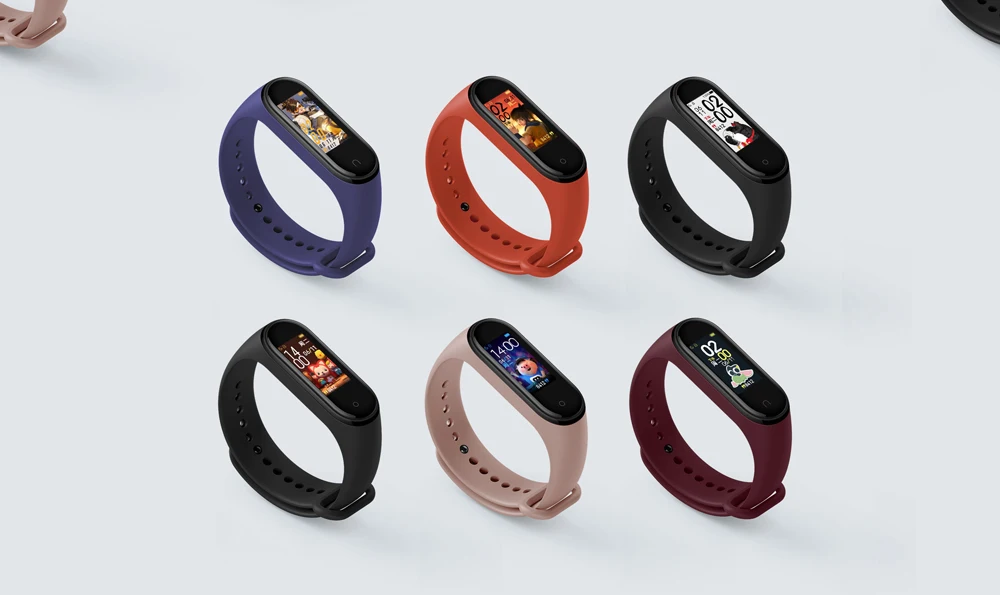 Xiaomi Mi band 4 smart AI фитнес-трекер для измерения сердечного ритма 50 м водонепроницаемый сенсорный цветной экран Bluetooth 5,0 браслет