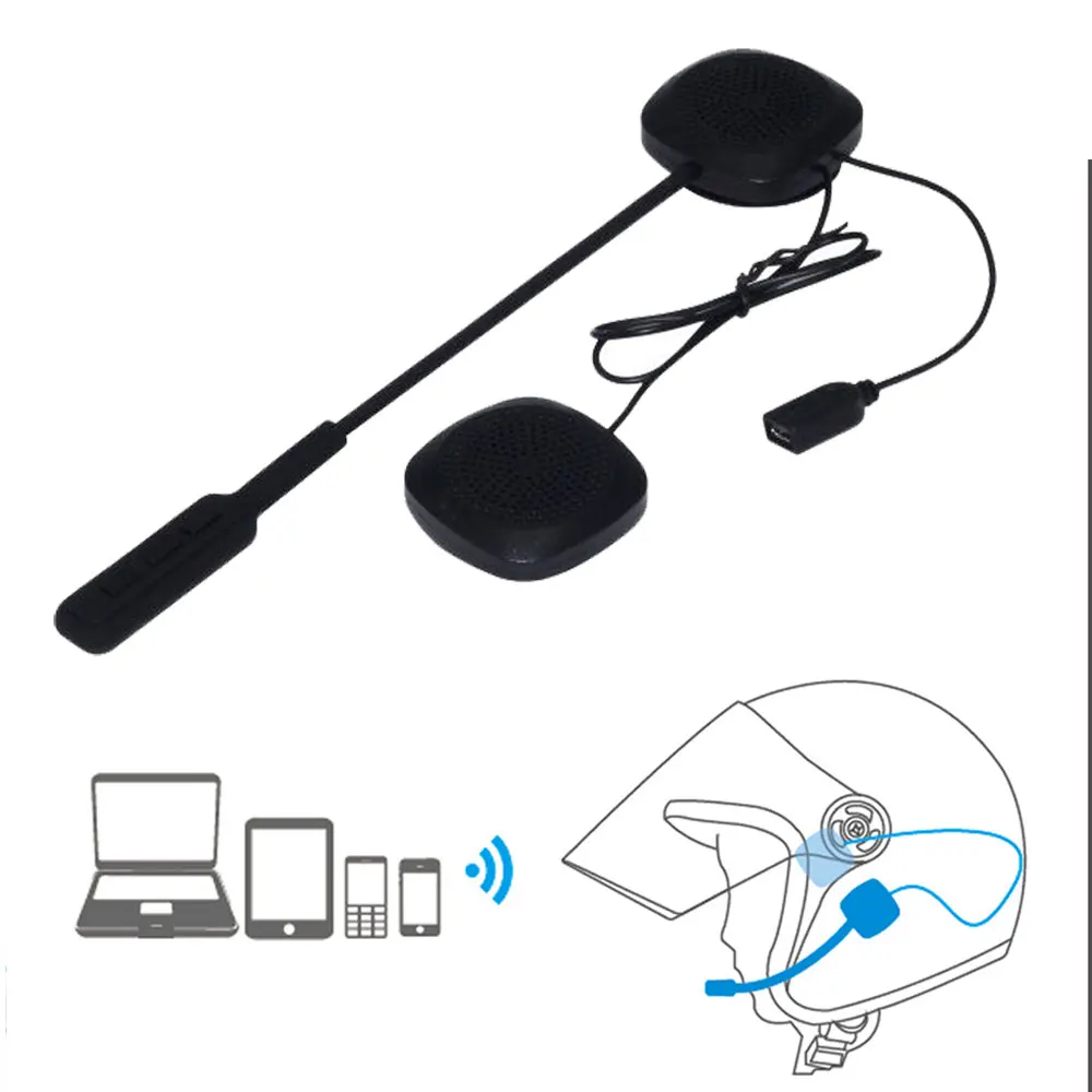 Беспроводная гарнитура MH03 Bluetooth для шлема мотоциклетный шлем наушники GPS mp3 плеер