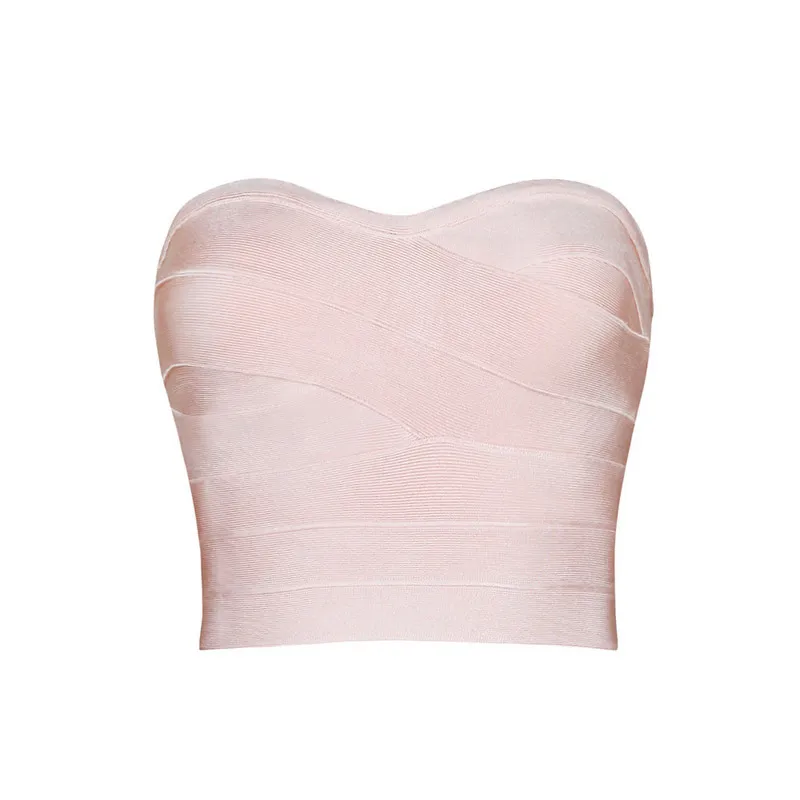 Женский трикотажный Топ без бретелек с открытой спиной | Женская одежда