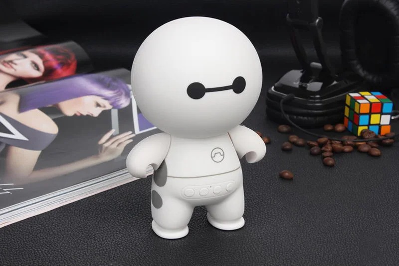 Мультяшный Baymax беспроводной bluetooth динамик портативный мини прекрасный аудио громче bluetooth динамик поддержка TF/USB