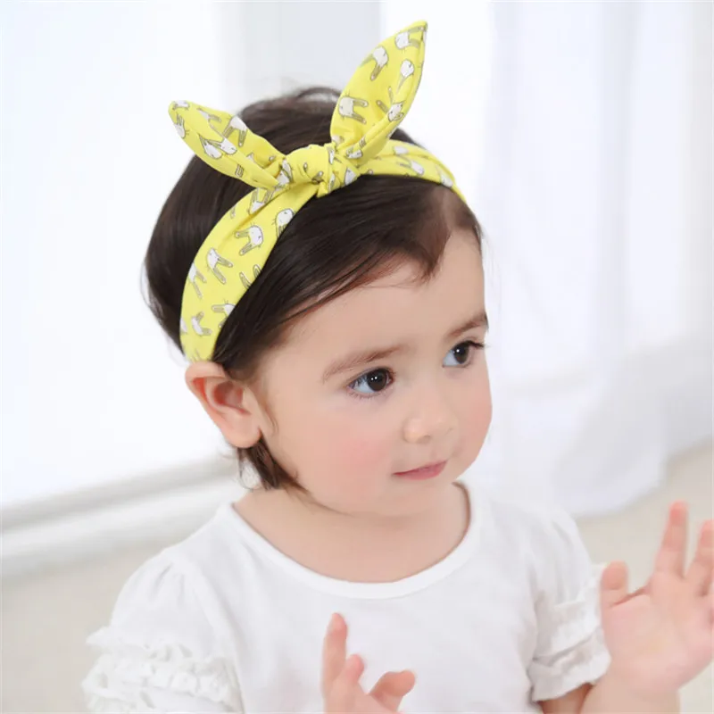 Повязка на голову с заячьими ушками для маленьких девочек Милая Красивая повязка