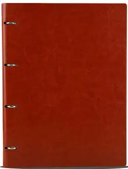 Brown A4 B5 A5 A6 канцелярия блокнот ежедневник вкладыш business notebook канцелярских товаров 6 отверстия зажим творческий дневник блокнот канцелярские принадлежности подарки дневник - Цвет: Brown