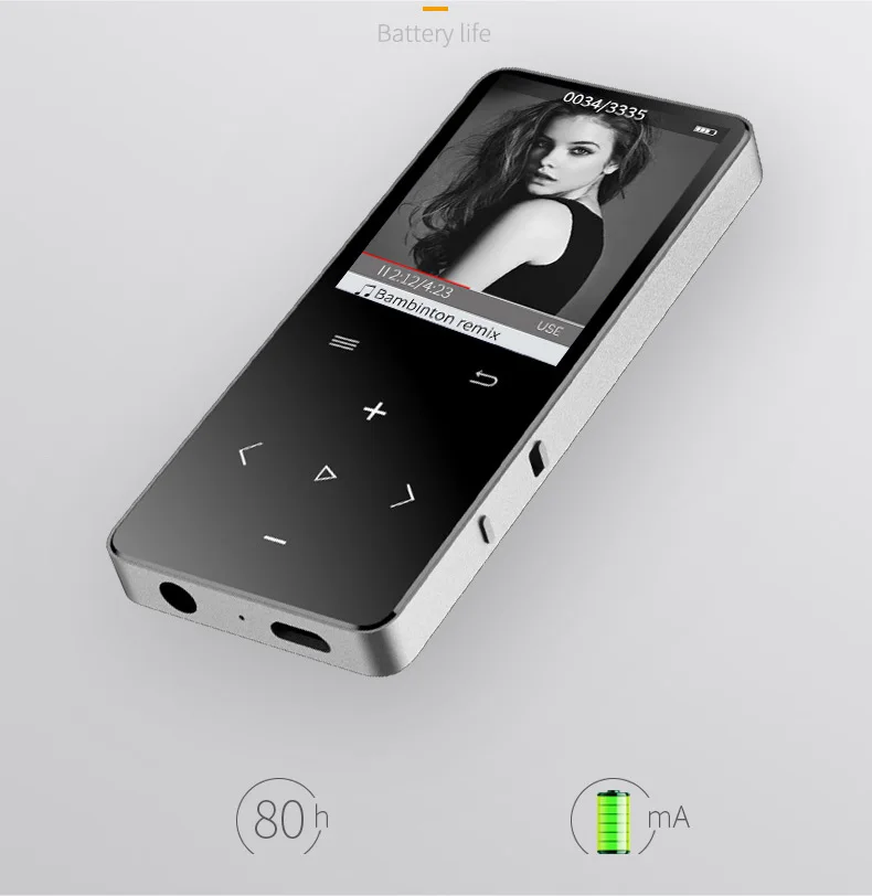 LanHui E108 80 часов без потерь звук mp3-плеер 8 Гб музыкальный плеер с динамиком высокого