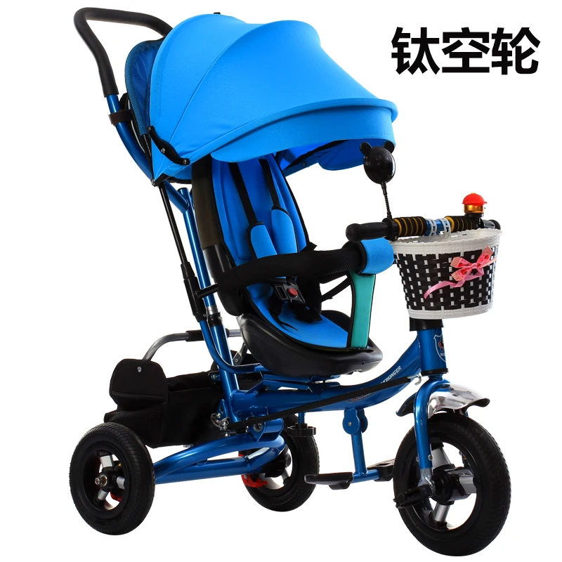 swivel titan wheel b Вращающееся сиденье, детская коляска, 3 в 1, переносная детская трехколесная коляска, детская трехколесная коляска, велосипед, велосипед, сидение, плоская, лежа, трицикл, тележка - Цвет: swivel titan wheel b