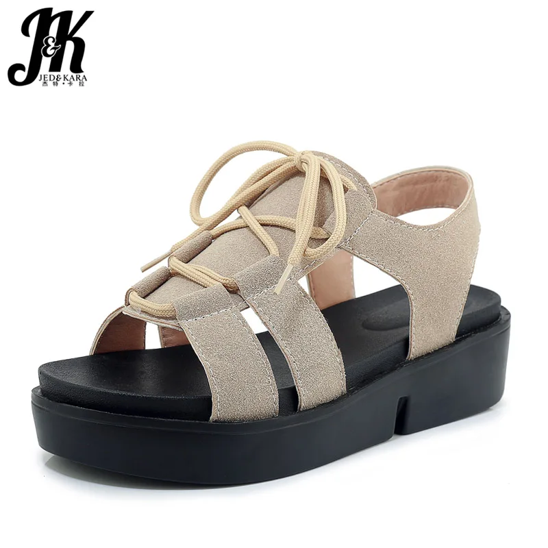 Сандалии гладиаторы JK женские из флока босоножки на среднем каблуке с шипами