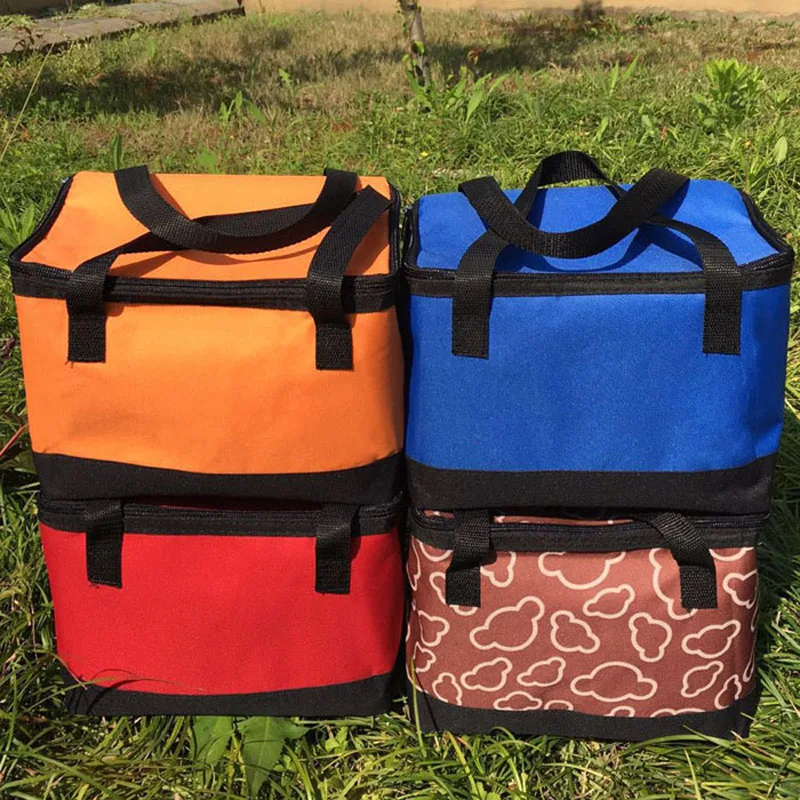 

small size 25x16x19cm cooler bag take away food container picnic outdoor thermal bag