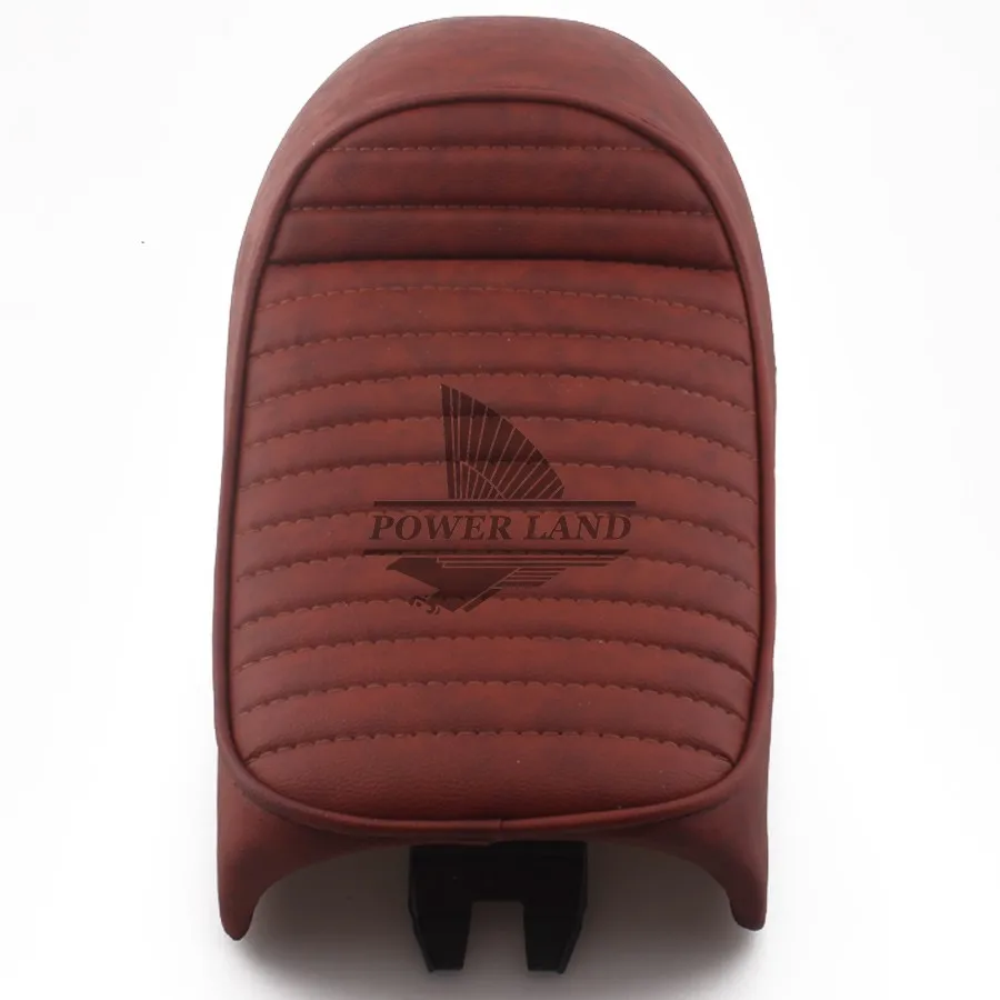 Универсальное коричневое Ретро винтажное седло для мотоцикла Hump Cafe Racer Seat