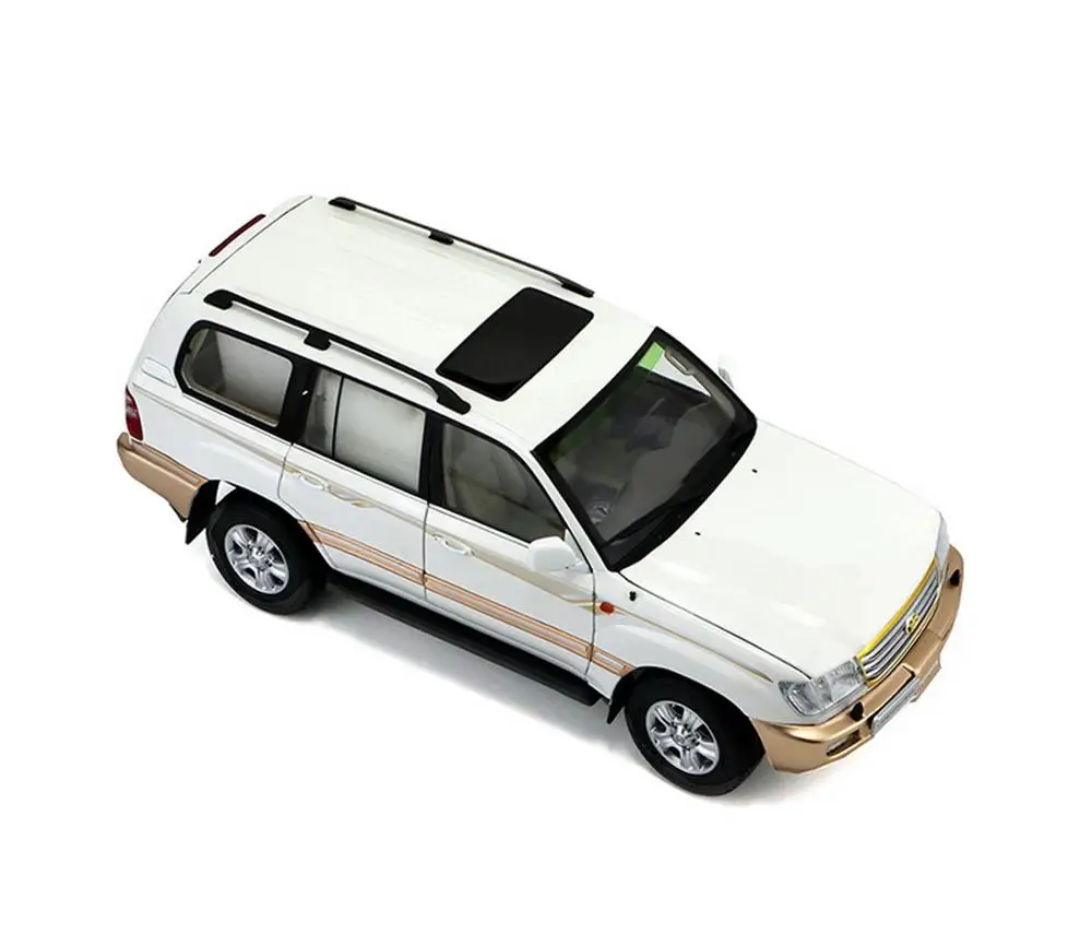 1/18 весы Toyota Land Cruiser LC100 белые литые под давлением автомобильные модельные игрушки, коллекционные