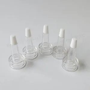 Крышки с белым наконечником, 13 мм, 20 мм, 100 x прозрачные, резиновые