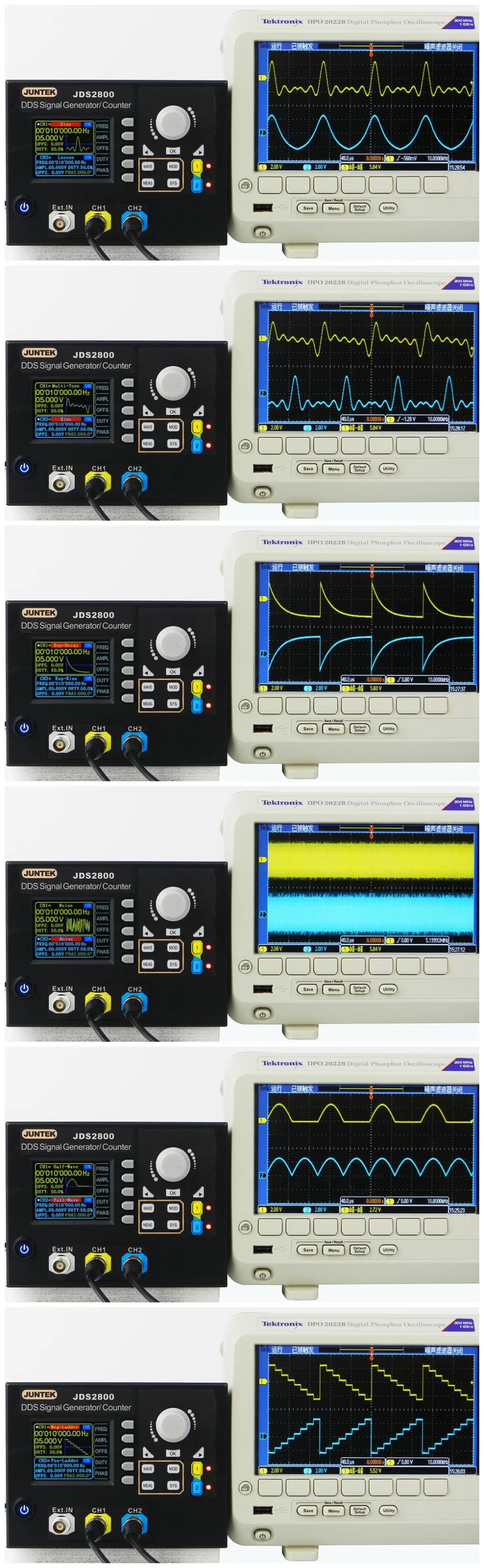 JUNTEK JDS2800 15 МГц 40 МГц 60 МГц цифровой двухканальный DDS функция генератор сигналов