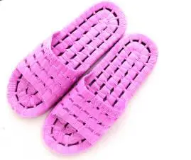 purple Летние шлепанцы для ванной; нескользящая обувь для ванной; домашняя обувь для мужчин и женщин; сандалии и тапочки для влюбленных; Мужская обувь; вьетнамки - Цвет: purple