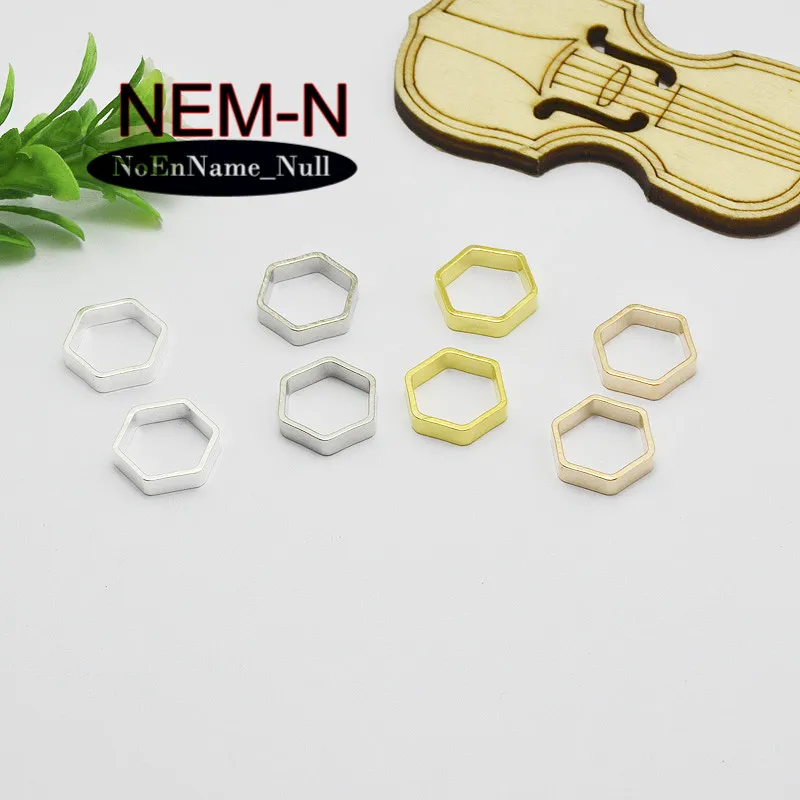20 шт./лот NEM N 12*3*0 8 мм толстое шестиугольное геометрическое замкнутое медное