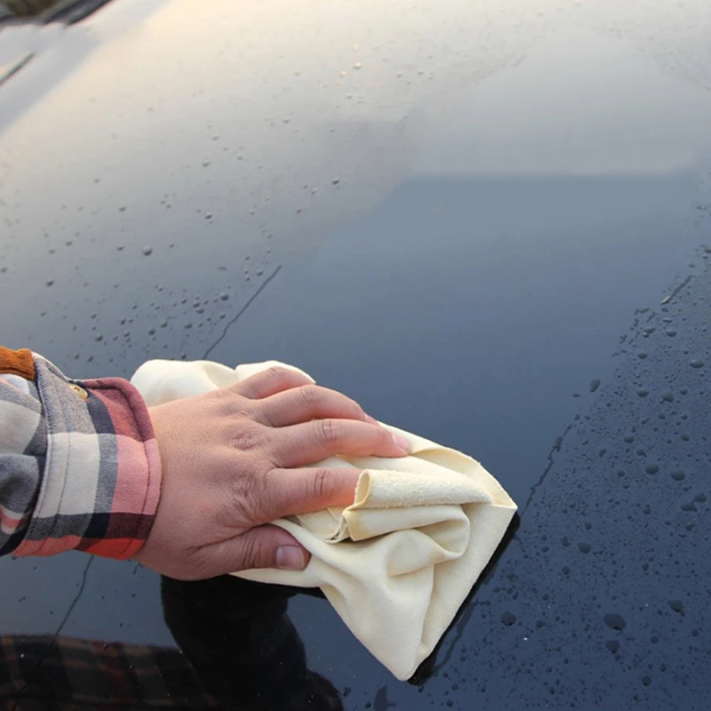 Природные Замша Для Чистки Автомобилей Ткань Премиум Натуральной Оленьей Кожи