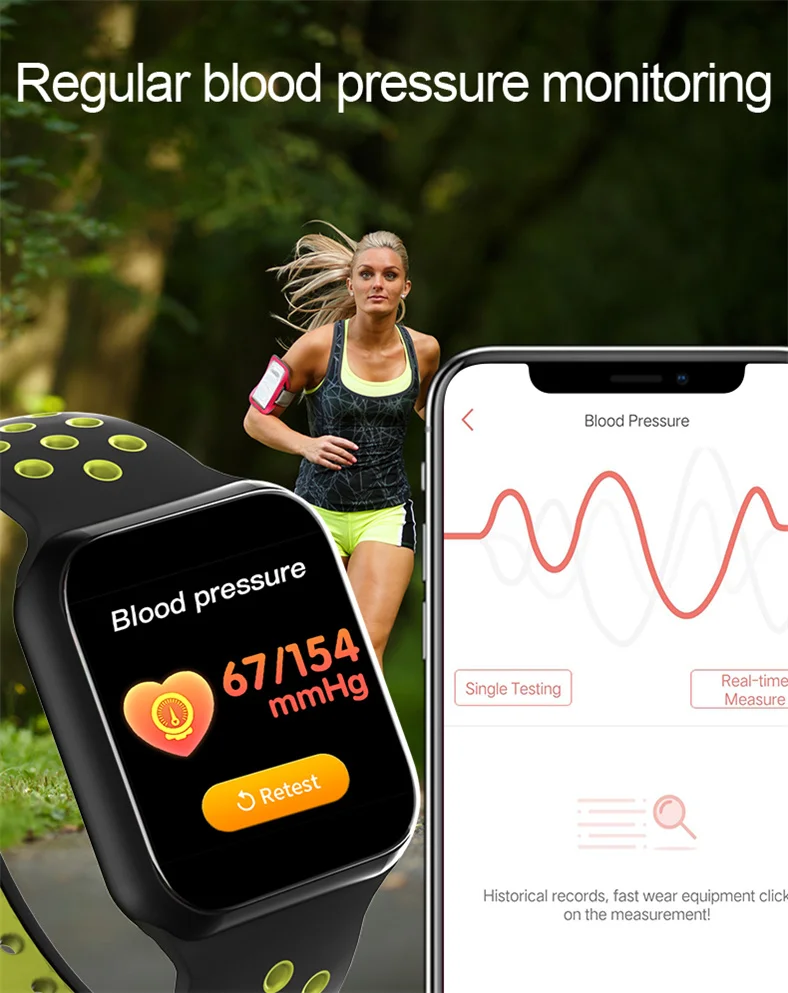 F8 спортивные Смарт-часы S226 42 мм для мужчин для IOS Android монитор сердечного ритма кровяное давление фитнес-трекер 7 дней батарея Pk iwo 8 6 7