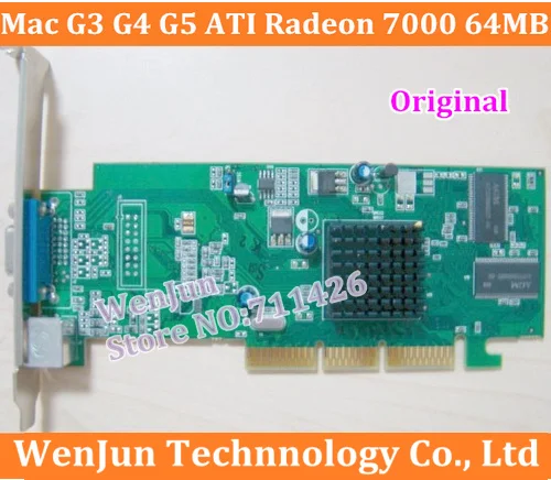 Бесплатная доставка оригинальная графическая карта forMac G3 G4 G5 ATI Radeon 7000 64MB | Компьютерные кабели и разъемы -704935274
