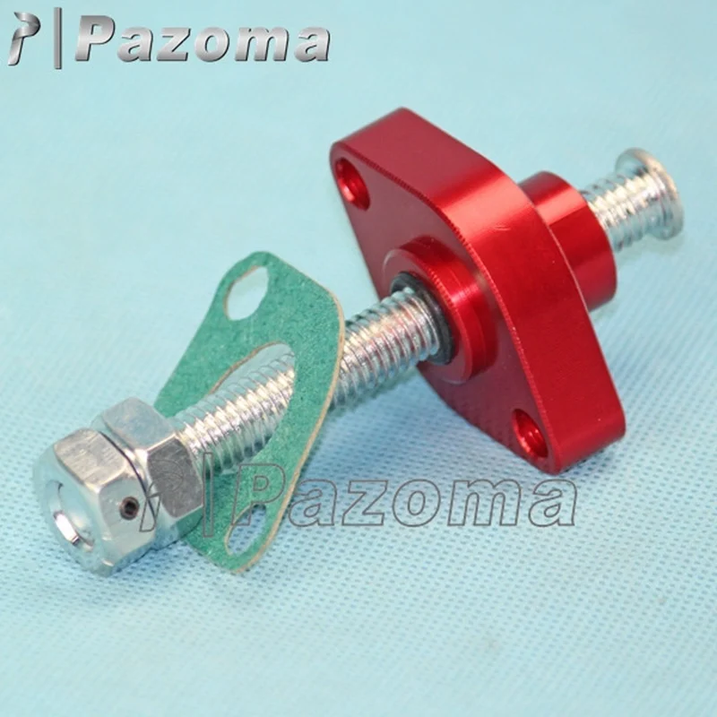 Для Kawasaki Zx 900 1984-1986Zx 1000 1986-1987 CNC красный ручной Натяжитель для мотокросса регулятор цепи