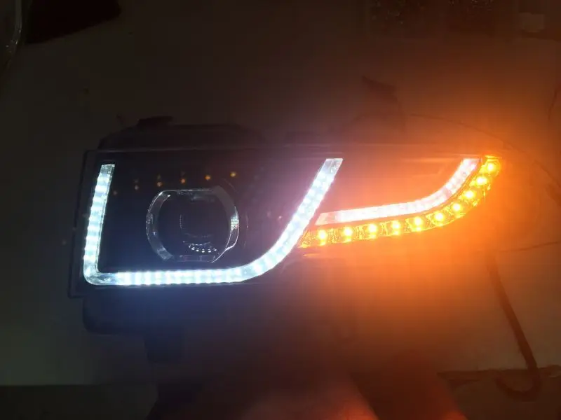 Lampever Бесплатная доставка авто передний светильник для FJ Cruiser 2007 2015 светодиодный