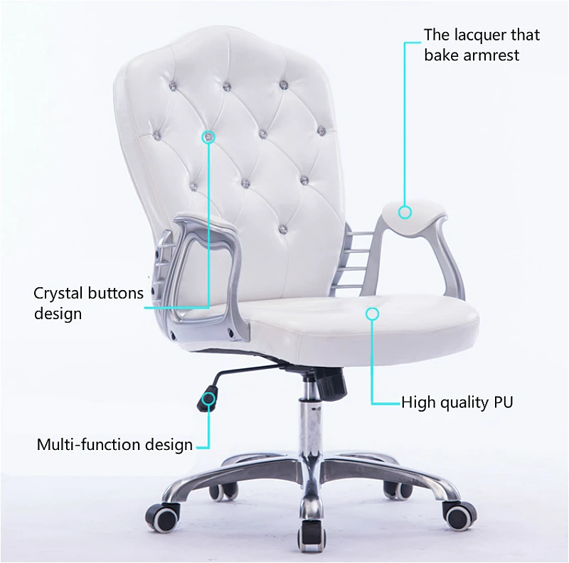 Style Lifted Computer Chair Household Multi-function Swivel Rotated Office Executive Slidable Makeup Stool | Мебель
