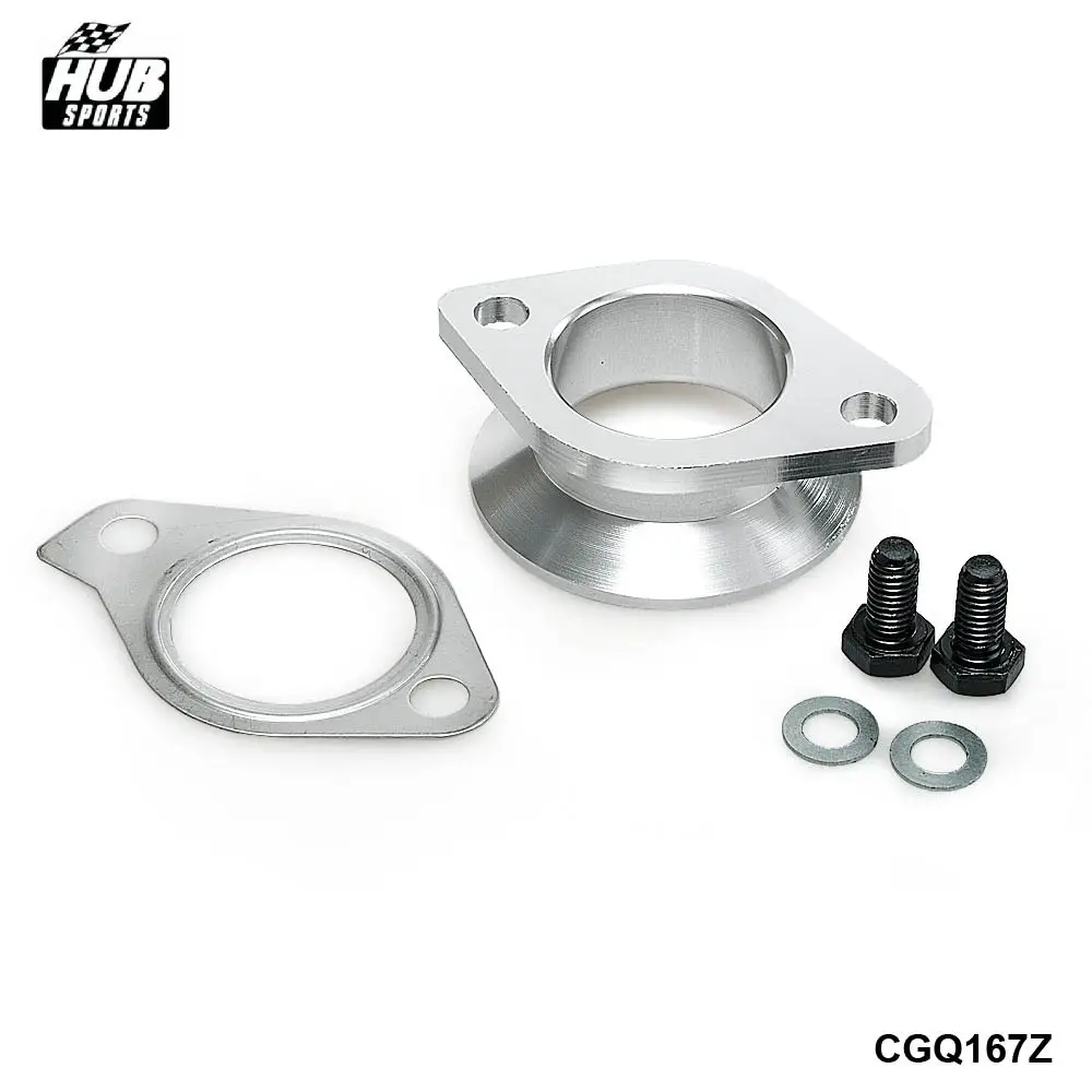 2 болта турбо алюминиевый компрессор Выпускной фланец/адаптер для EVO X Turbo HU