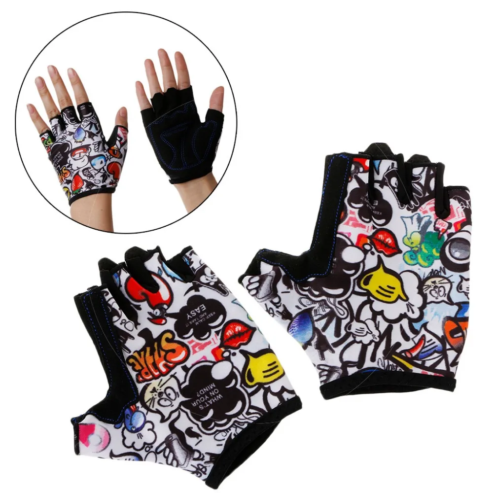 

Kids Cycling Gloves Half Finger Skate Riding Mountain Bike Outdoor Sports Gloves for Boys and Girls Children
