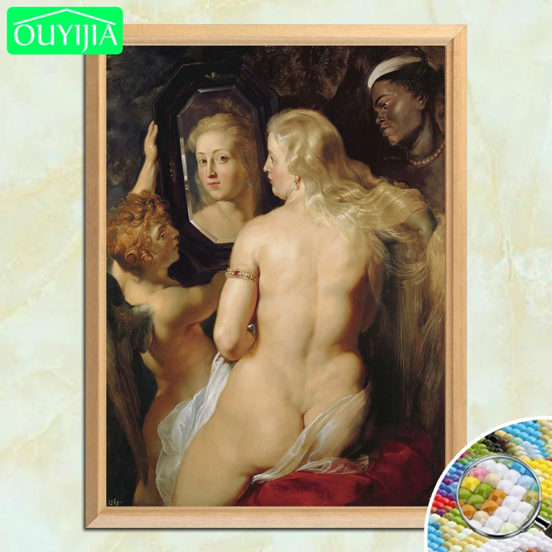 Знаменитая картина Rubens Venus at the Mirror 5D сделай сам алмазная живопись полная