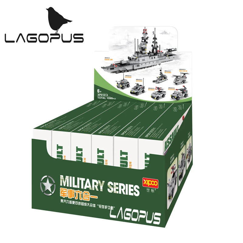 Lagopus военные строительные блоки легкие Фрегаты вертолеты бронированные