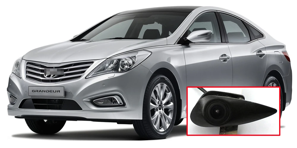 Автомобильная камера переднего вида для hyundai Grandeur HG 2011 2012 2013 прикуриватель 4," ЖК-монитор экран