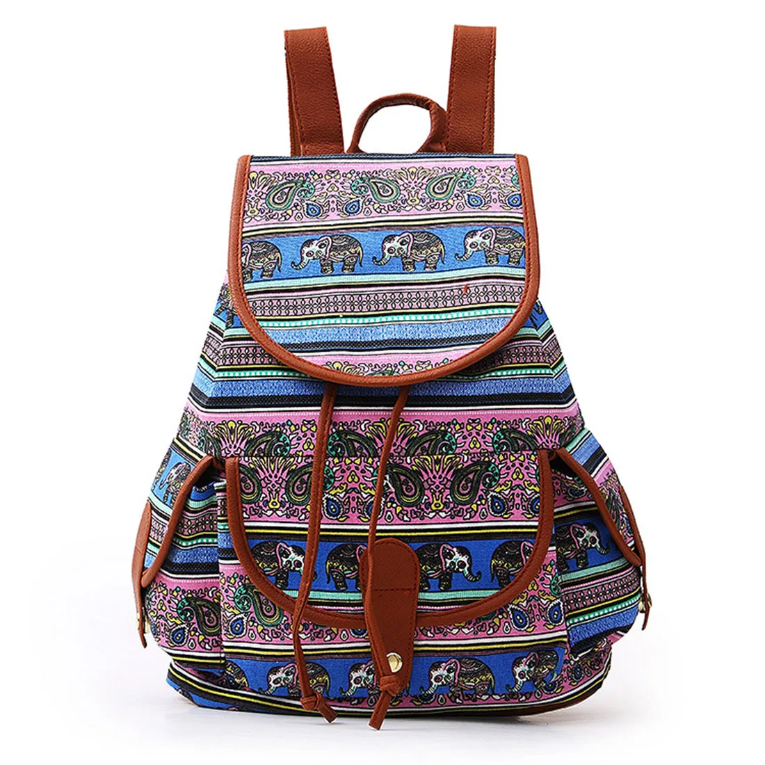 lovely owls&amp flowers Pattern Women Canvas Backpack 2017 fashion Schoolbag Book Bag for Teenager Girls Kid Bohemian School Bags | Багаж и