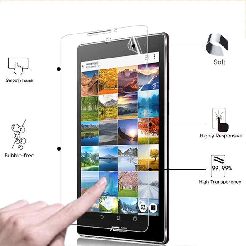 Прозрачная глянцевая Защитная пленка для экрана Премиум Класса HD ASUS Zenpad 7 0 Z370CG ЖК