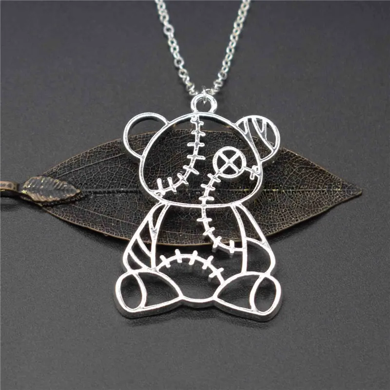 

Elfin New Koala Bear Charm Necklace Trendy Metal Bear Jewellery Mama Baby Bear Pendant Necklace Women Jewellery