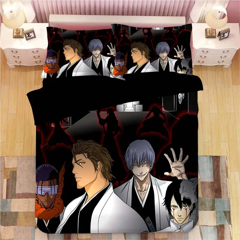 21 BLEACH Kurosaki Ichigo Комплект постельного белья, пододеяльник, наволочки, мультяшное аниме одеяло, Комплект постельного белья s, постельное белье, постельное белье(без простыни - Цвет: 21