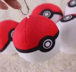 Пикачу Jigglypuff чармандер Сквиртл плюшевые игрушки милый захват машина кукла для детей подарок на день рождения год аниме мягкий - Цвет: 8cm red ball
