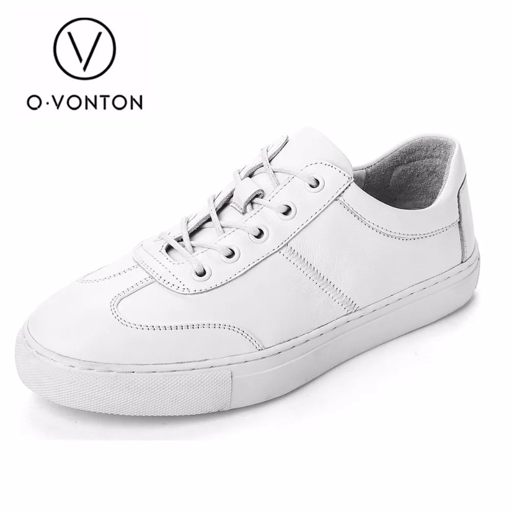 Q. vonton Новинка 2017 года Женские туфли для повседневной носки из натуральной кожи