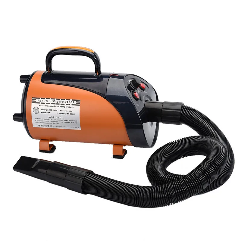 2800W нержавеющая сталь фен с 3 насадки для домашних животных кошки или собаки