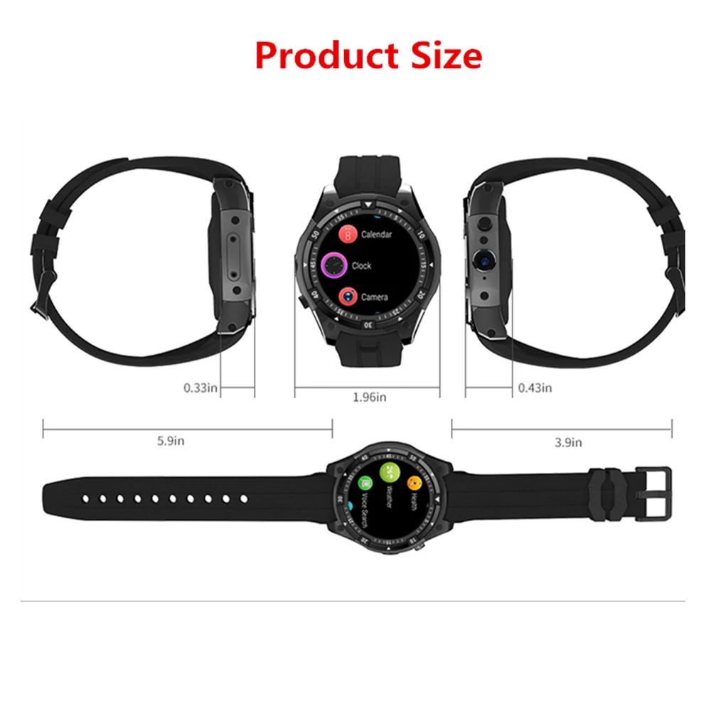 Смарт часы с Bluetooth функцией сердечных сокращений и карт IP67 водонепроницаемые 3g WiFi