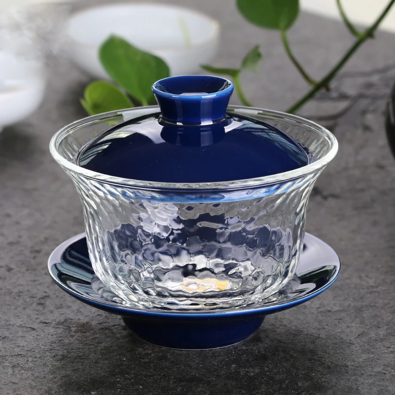 Чайный набор чайный из закаленного стекла кунг фу|lid bowl|lid glass bowllid cups |