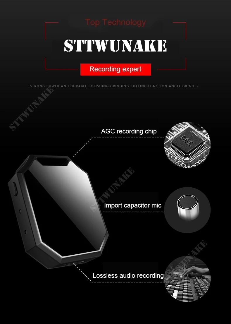Профессиональный аудио диктофон Звук usb цифровой HD Диктофон мини denoise STTWUNAKE защита шпион авторизованный магазин