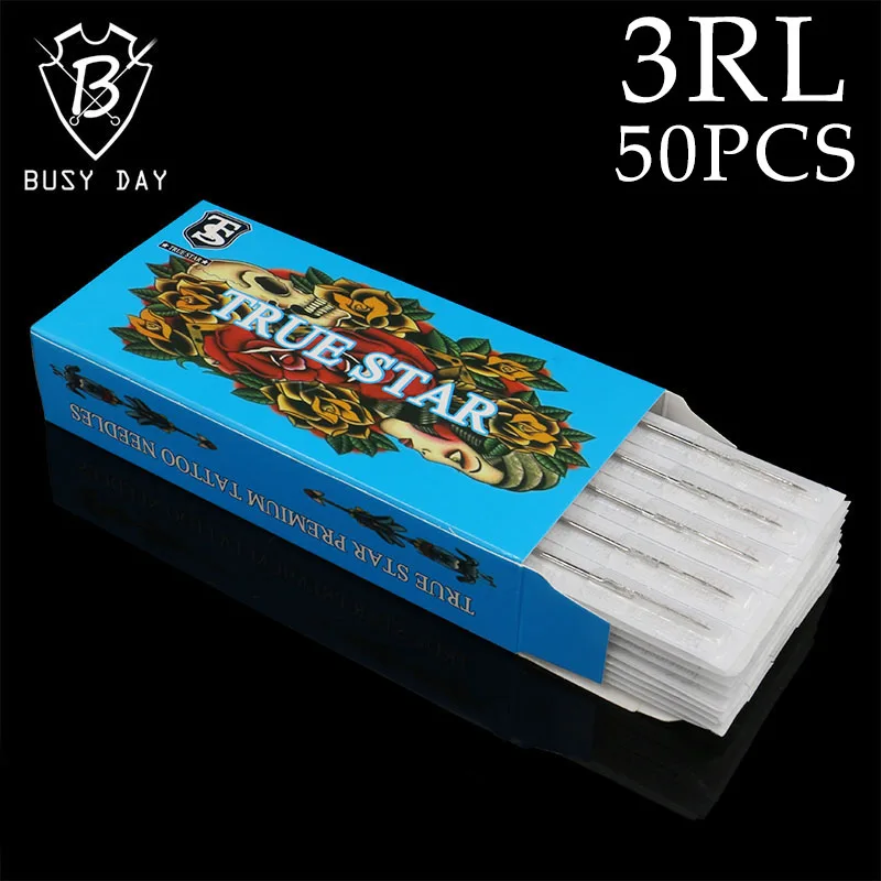 50 шт./кор. иглы татуировки 3RL круглый вкладыш готовых стерилизованные microblaning иглы татуировки 1203RL для тату-салона
