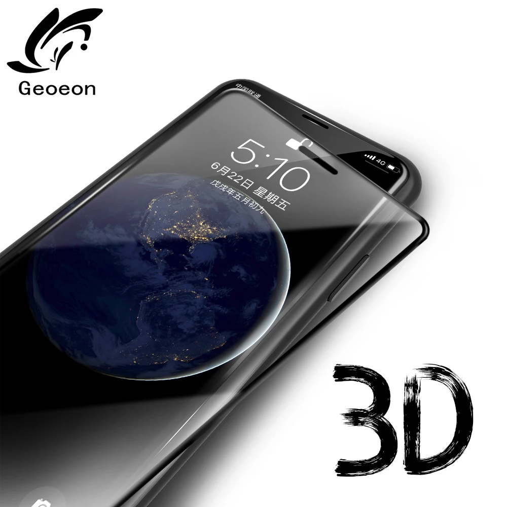 Wellzly 3D полноэкранное Защитное стекло для iPhone 6 6s 7 8 X Закаленное iPhone6 Plus протектор B06