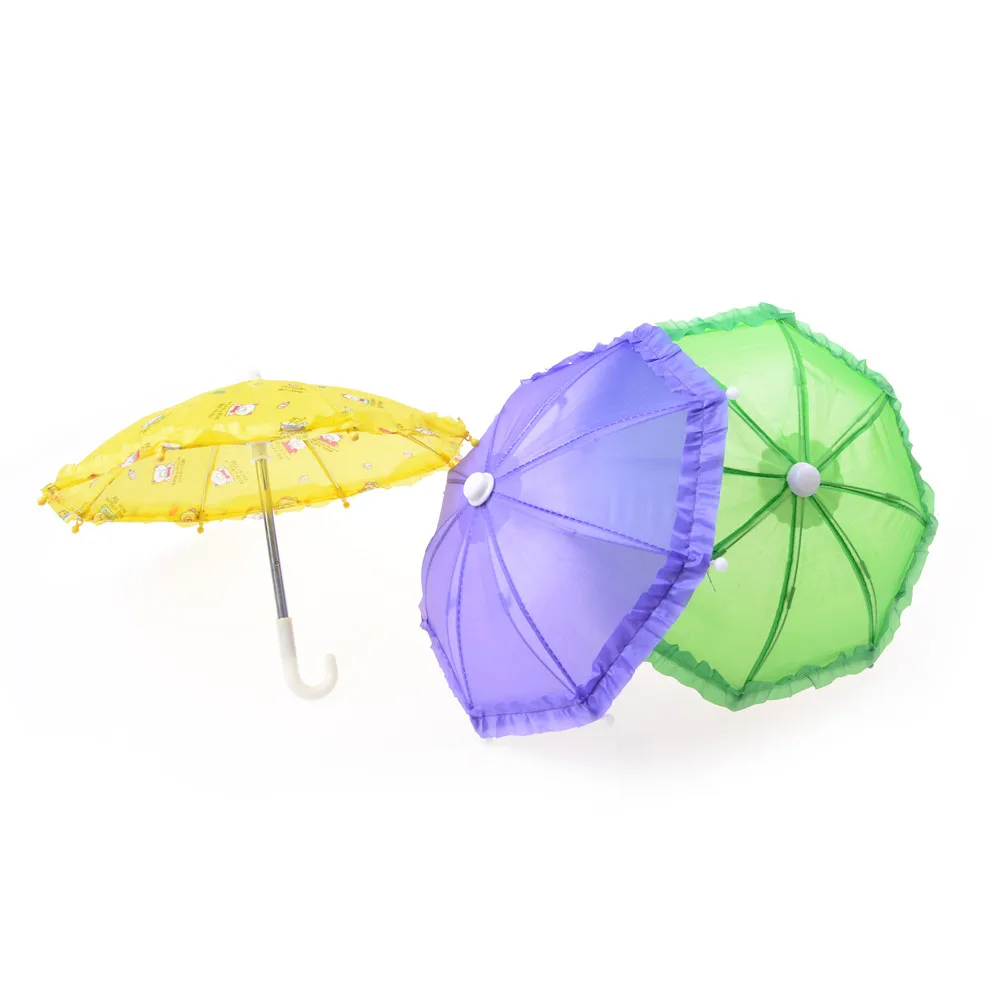 Зонт для куклы 18 дюймов ручной работы пластиковый кружевной фантазийный зонтик