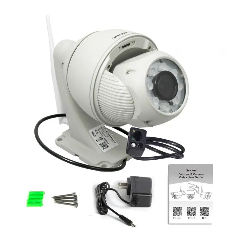 Sricam SP008 720P беспроводная IP камера HD инфракрасная CMOS PTZ для безопасности ONVIF