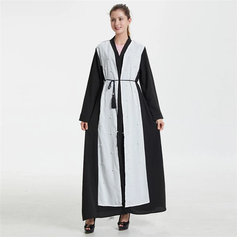 Модное арабское мусульманское abaya Плиссированное женское исламское платье
