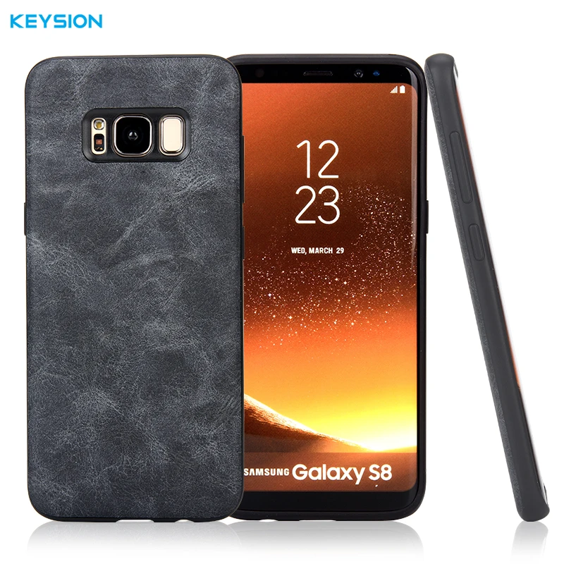 Чехол KEYSION для Samsung Galaxy S8 Plus роскошный мягкий ТПУ + PC чехол-накладка из