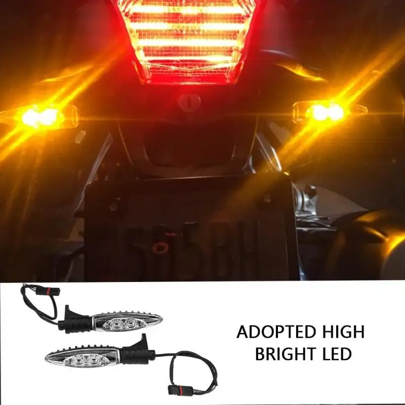 1 Pair Motorcycle Front LED Turn Signal Indicator Light Blinker Lamp for BMW R1200GS ADV 2014-2017 |
